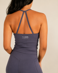 THE FIT. COLLECTION Women's Aura Strappy Singlet – Charcoal Gray