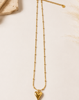 Sassy Heart Necklace – 18K Gold PVD Stainless Steel