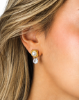 Lucy Pearl Drop Earrings – 18K PVD Gold