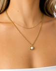 Lucy Pearl Pendant Necklace – 18K PVD Gold