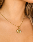 Sienna Pearl Shell Necklace – 18K PVD Gold