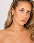 Kerstin Radiant Heart Earrings – 18K PVD