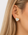 Kerstin Radiant Heart Earrings – 18K PVD