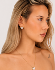 Kerstin Radiant Heart Earrings – 18K PVD