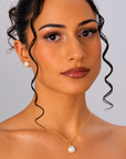 Summer Pearl Glow Necklace – 18K PVD Gold