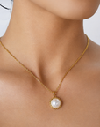 Summer Pearl Glow Necklace – 18K PVD Gold