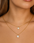 Jade Celestial Spark Necklace – 18K PVD Gold
