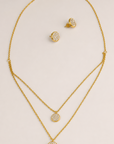 Jade Celestial Spark Necklace – 18K PVD Gold