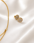 Jade Celestial Spark Earrings – 18K PVD Gold