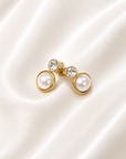 Jenny Pearl Radiance Earrings – 18K PVD Gold