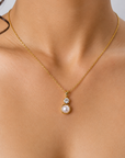Jenny Pearl Radiance Necklace – 18K PVD Gold