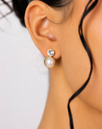 Jenny Pearl Radiance Earrings – 18K PVD Gold