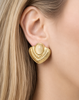 Arlia Pearl Cascade Earrings – 18K PVD Gold