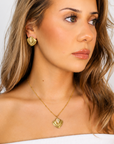Arlia Pearl Cascade Earrings – 18K PVD Gold
