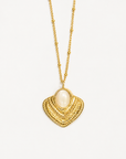 Arlia Pearl Cascade Necklace – 18K PVD Gold