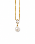 Sofia Pearl Drop Necklace – 18K PVD Gold