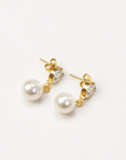 Sofia Pearl Drop Earrings – 18K PVD Gold