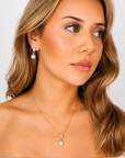 Sofia Pearl Drop Necklace – 18K PVD Gold