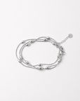 Paige Silver Drift Bracelet – Stainless Steel