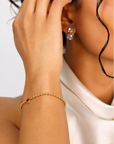 Shekinah Ruby Heart Bracelet – 18K PVD Gold