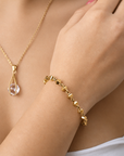 Tarah Link Bracelet – 18K PVD gold