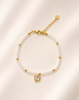 Amora Pearl Heart Bracelet – 18K PVD Gold Stainless Steel