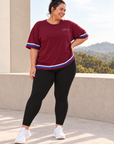 womens high waisted leggings - Jet Black by The Fit Collection, view 1