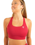 The Fit Sculpt Support Sports Bra – Cherry Red