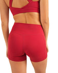 The Fit Sculpt High-Rise Bike Shorts – Cherry Red