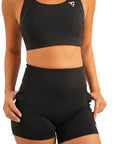 The Fit Sculpt High-Rise Bike Shorts – Jet Black