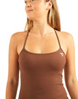 The Fit SecondSkin Active Singlet – Chocolate Brown