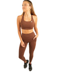 The Fit Sculpt Support Sports Bra – Chocolate Brown
