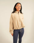 The Fit Collection – Signature Fleece Zip - Sandstone