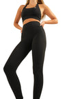 The Fit Sculpt High-Rise Pocket Leggings – Jet Black