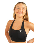 The Fit Sculpt Support Sports Bra – Jet Black