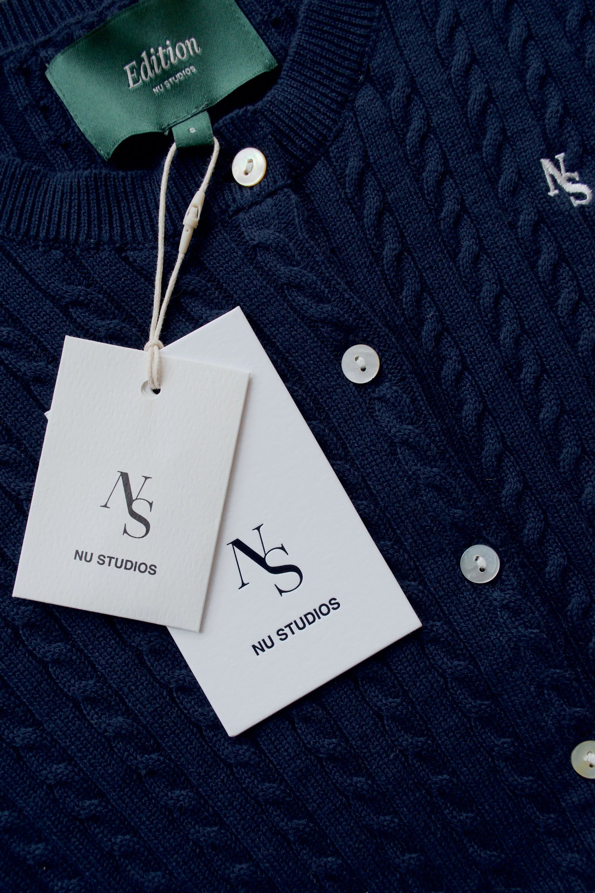 Nu Studios - Cable Cardigan - Navy