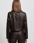 Women's The Audrey Jacket - Raw by Raw,  Espresso Leather