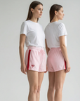 Terry Towelling Shorts – Blush Pink