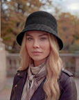 Women's Classic Knit Bucket Hat - Black