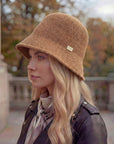 Women's Classic Knit Bucket Hat - Caramel