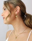 Sassy Heart Drop Earrings – 18K Gold PVD Stainless Steel