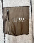 The Fit Collection Sherpa Jacket – Oatmeal/Brown