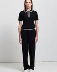 Women's Base Layer Zip Polo - Raw by Raw, Jet Black