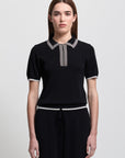 Women's Base Layer Zip Polo - Raw by Raw, Jet Black