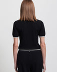Women's Base Layer Zip Polo - Raw by Raw, Jet Black