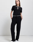 Women's Base Layer Zip Polo - Raw by Raw, Jet Black