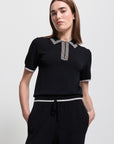 Women's Base Layer Zip Polo - Raw by Raw, Jet Black