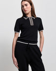 Women's Base Layer Zip Polo - Raw by Raw, Jet Black