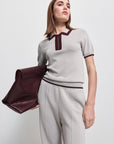 Women's Base Layer Zip Polo - Raw by Raw, Oyster