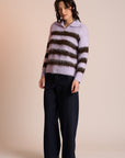 Women's The Zip Jumper, Neris Iris and Cacao